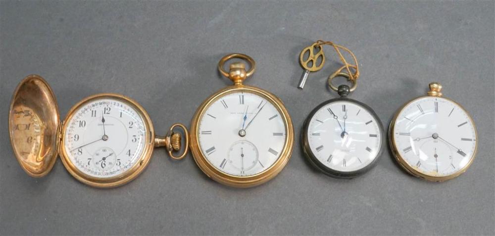 THREE GOLD FILLED POCKET WATCHES