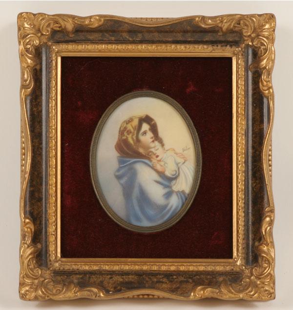 Miniature painting on ivory by 50b4f