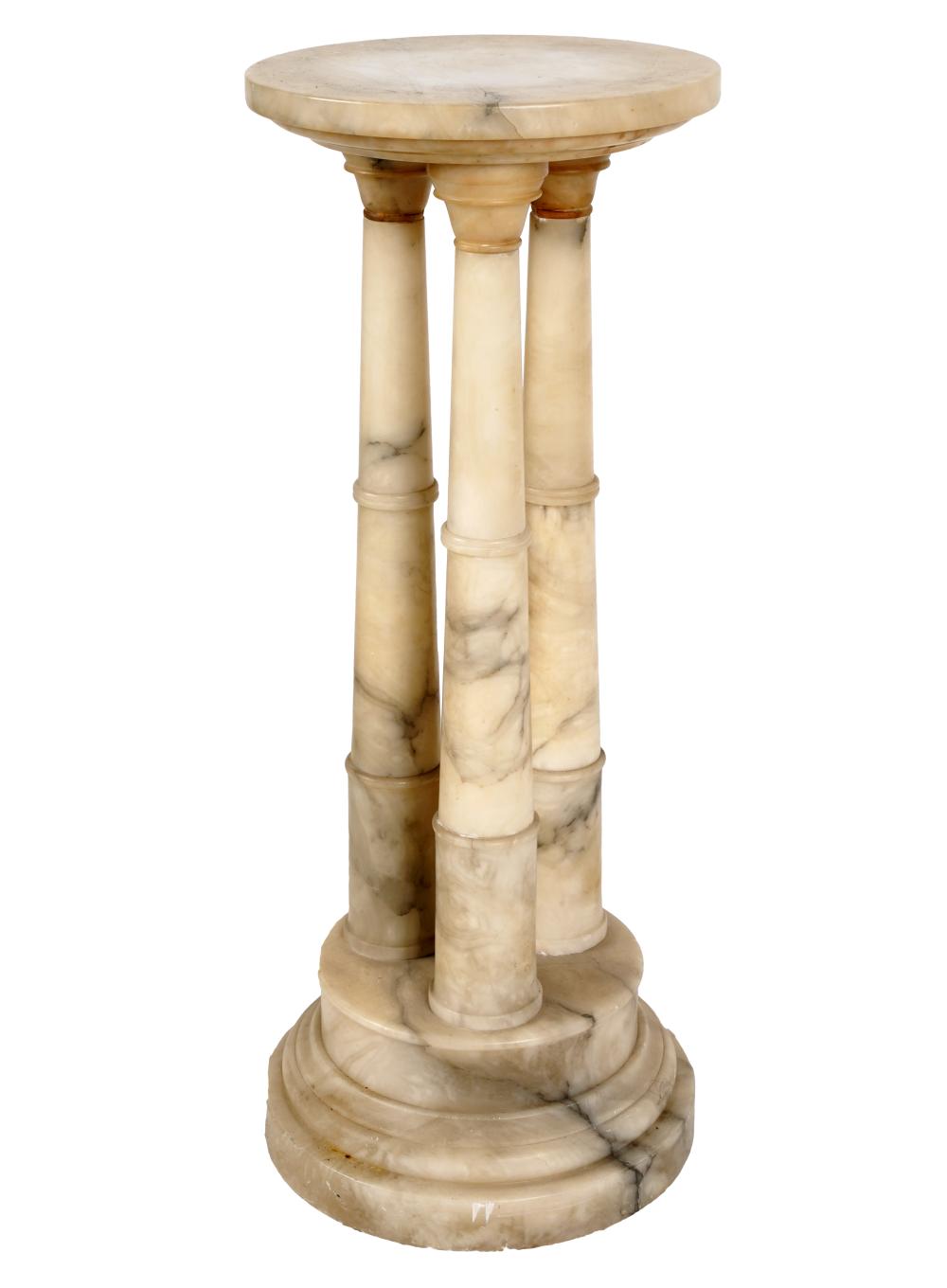 MARBLE PEDESTALthe round platform on