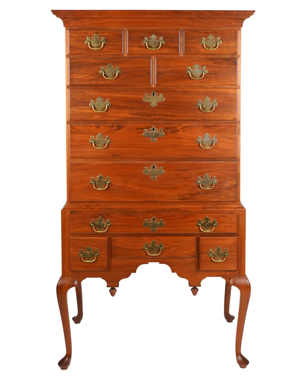 JOHN GOFF BLACK WALNUT HIGHBOY1990;