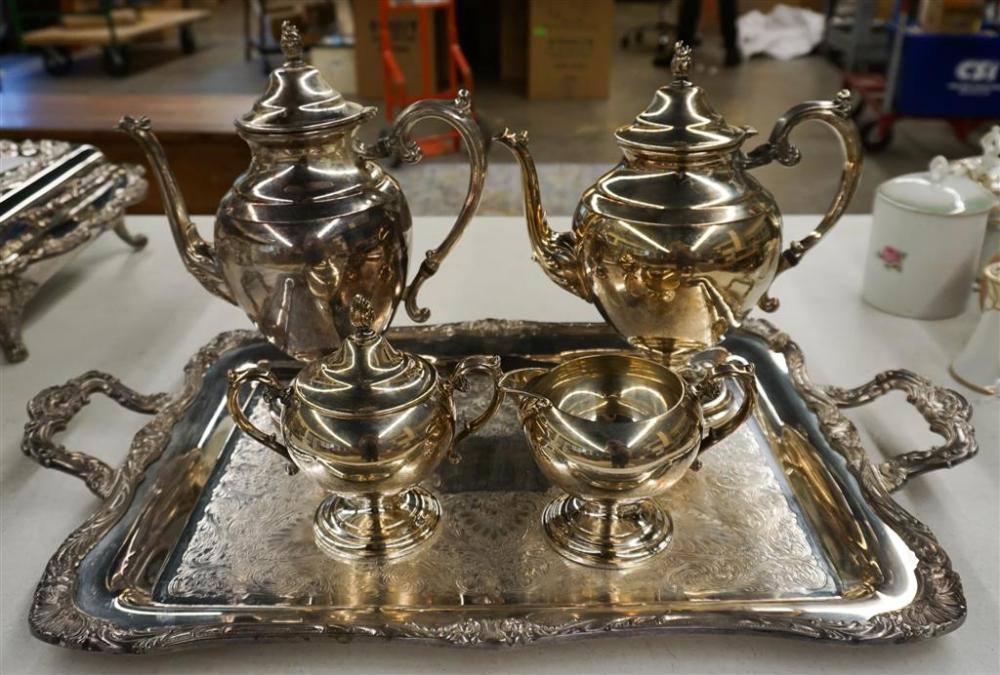 FOUR-PIECE WILLIAM ROGERS SILVER PLATE