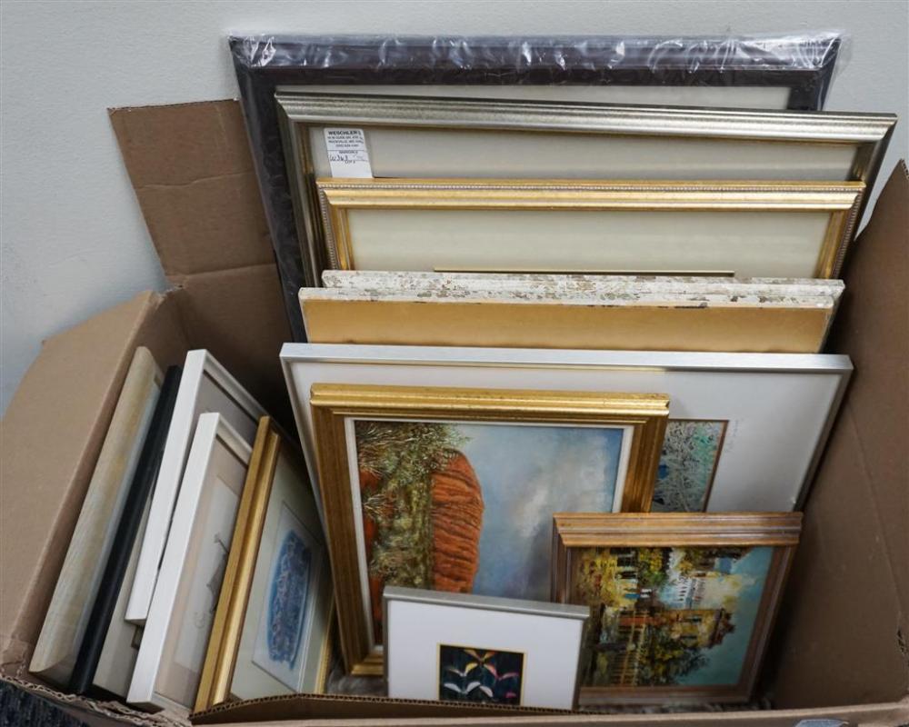 BOX OF 14 ASSORTED WORKS OF ARTBox