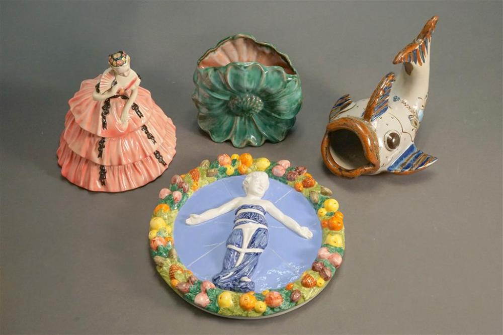 ITALIAN DELLA ROBBIA STYLE GLAZED CERAMIC