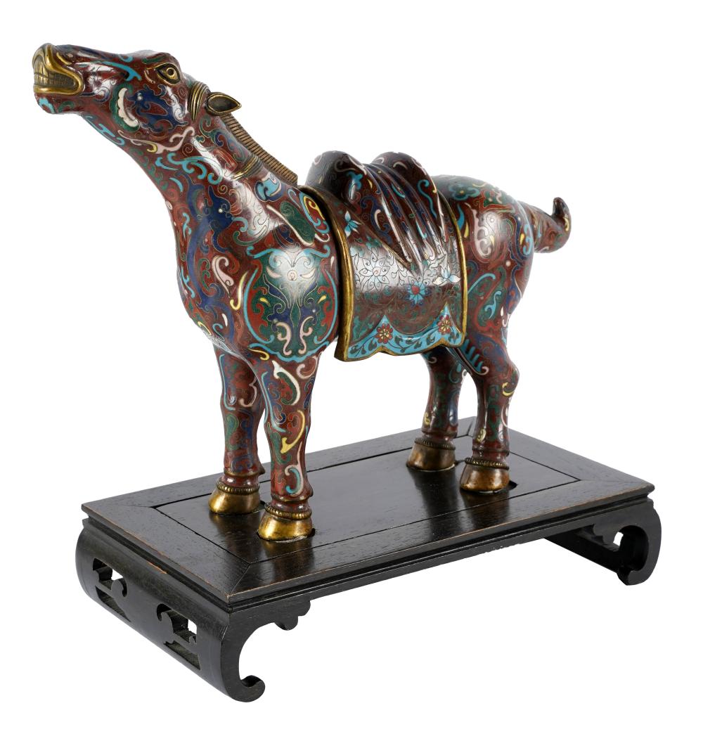 CHINESE CLOISONNE ENAMEL HORSE 3271cb