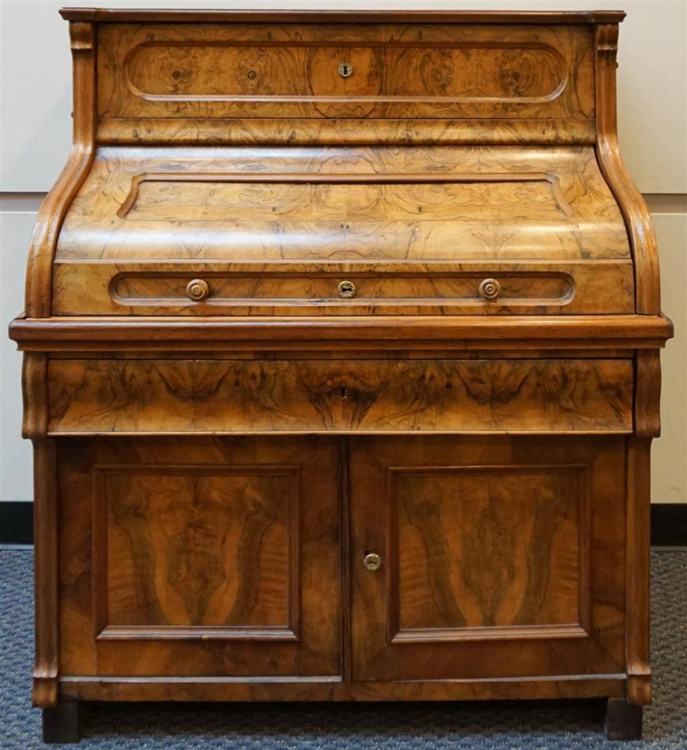 GERMAN ROCOCO STYLE CIRCASSIAN WALNUT