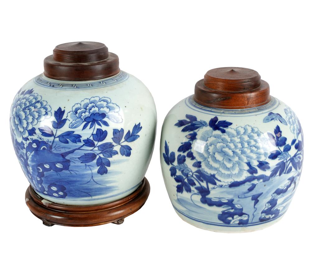 PAIR OF CHINESE BLUE & WHITE PORCELAIN