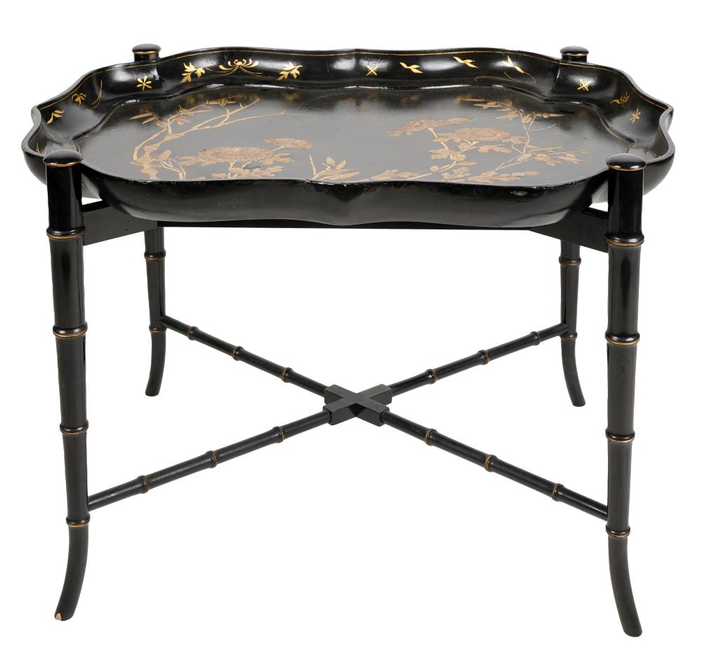 LACQUERED CHINOISERIE TRAY TABLEmodern  327246