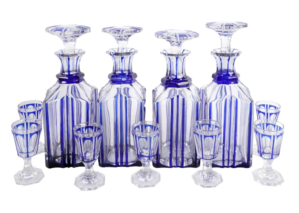 BOHEMIAN GLASS DRINKS SERVICEcomprising