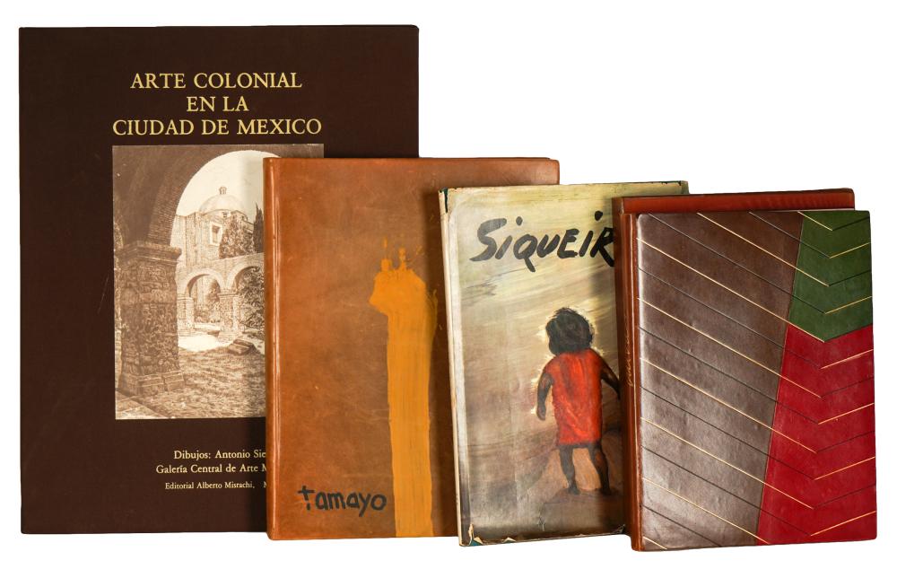 THREE MEXICAN ART BOOKS A LITHOGRAPH 3272de