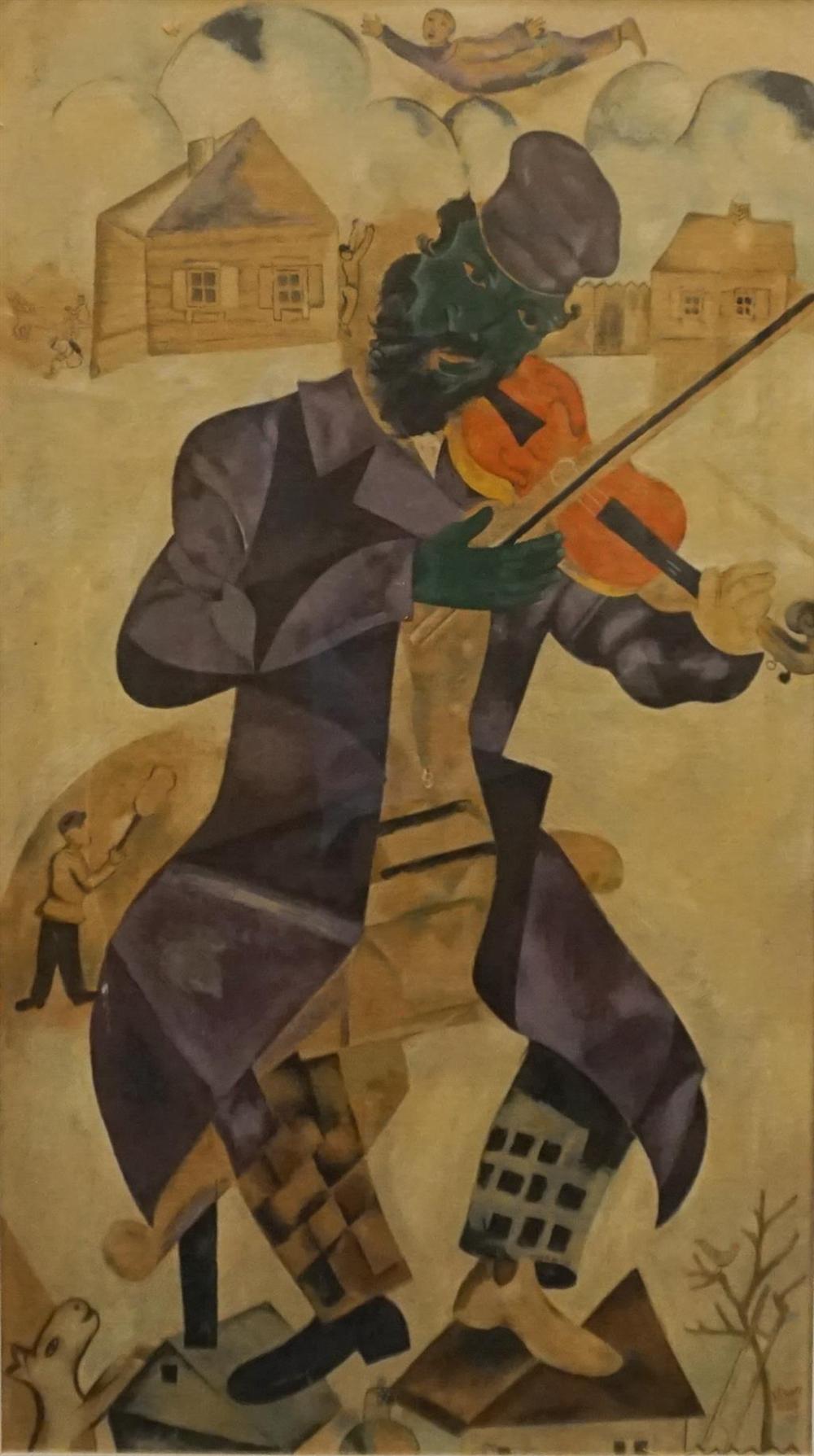 AFTER MARK CHAGALL, THE CLOWN VIOLINIST,