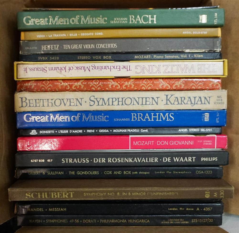 BOX OF MOSTLY CLASSICAL RECORDSBox 3274c6