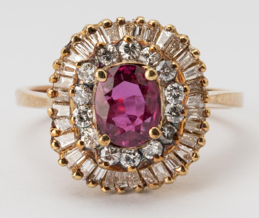 14 KARAT YELLOW RUBY DIAMOND 3274f5