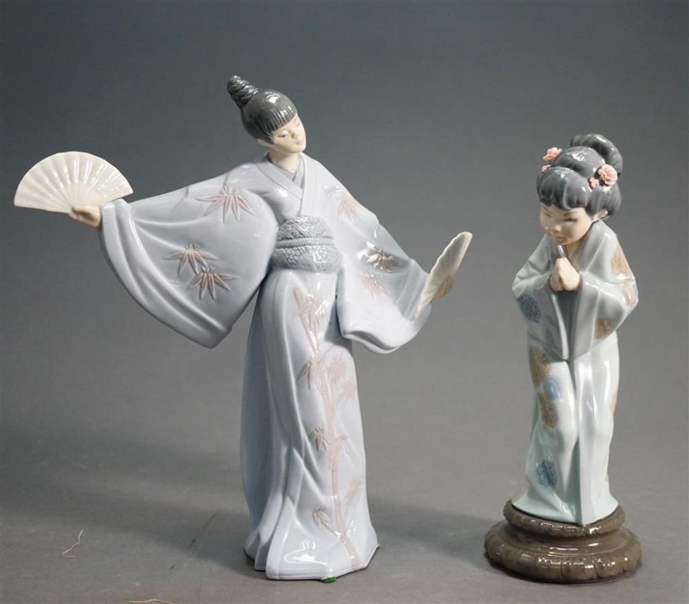 TWO LLADRO FIGURES OF A NOH ACTOR 327506