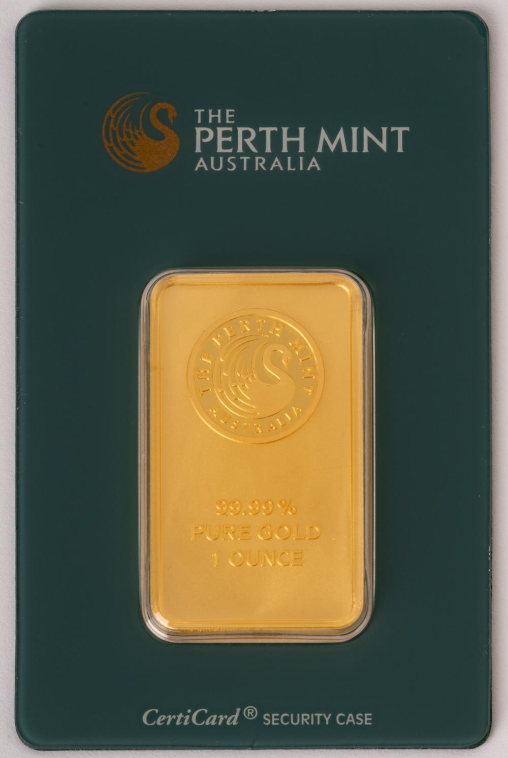 1 OZ PERTH MINT GOLD INGOTin case 327527