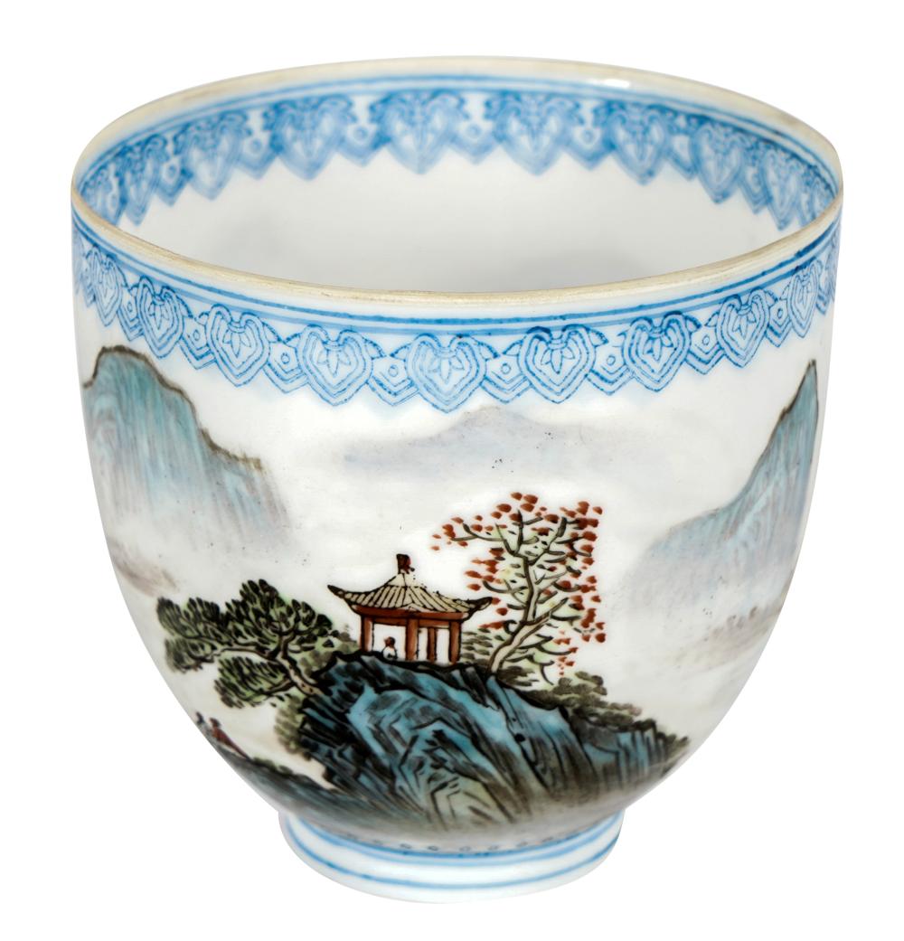 CHINESE EGGSHELL PORCELAIN CUPblue 327542