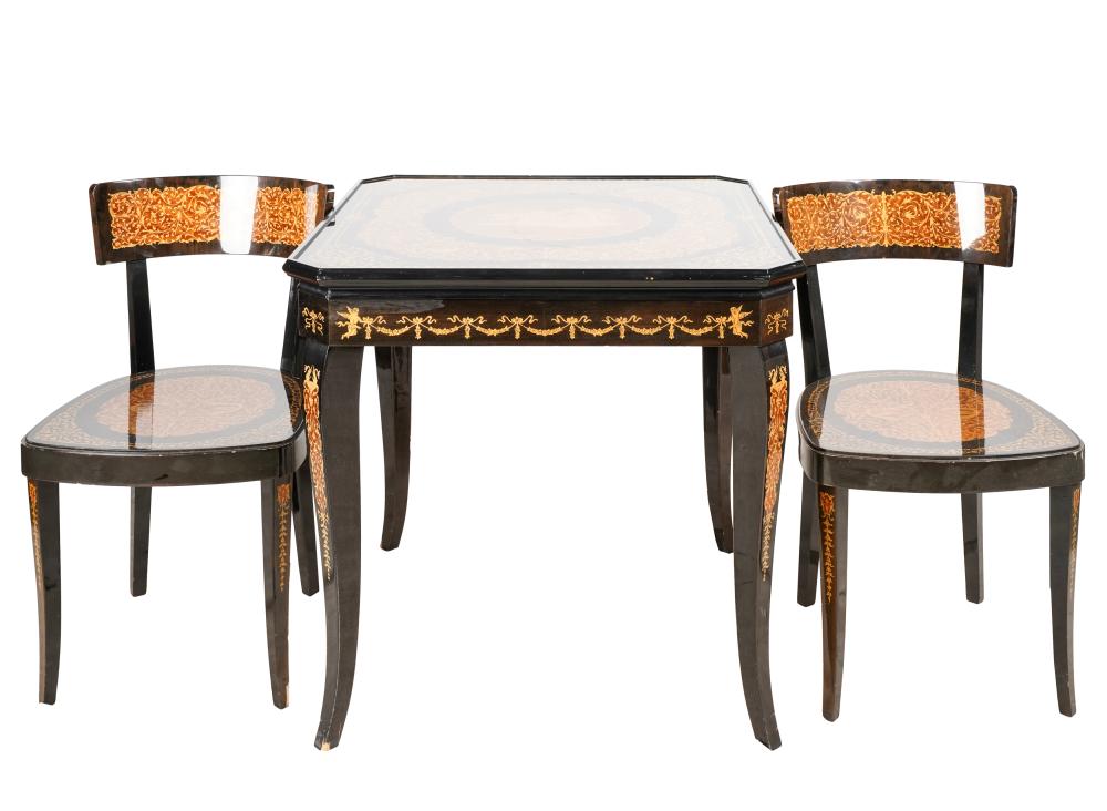 ITALIAN PARQUETRY GAME TABLE  32755e