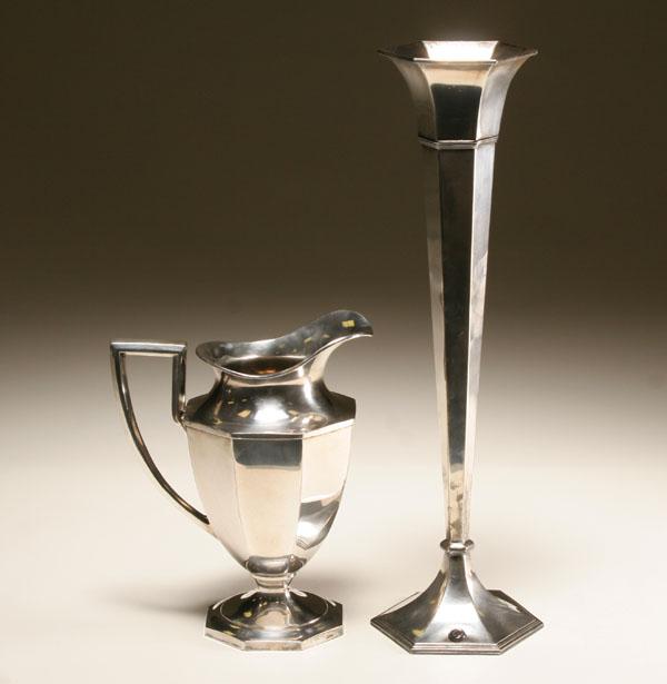 Barbour Silver Co. trumpet vase, tall