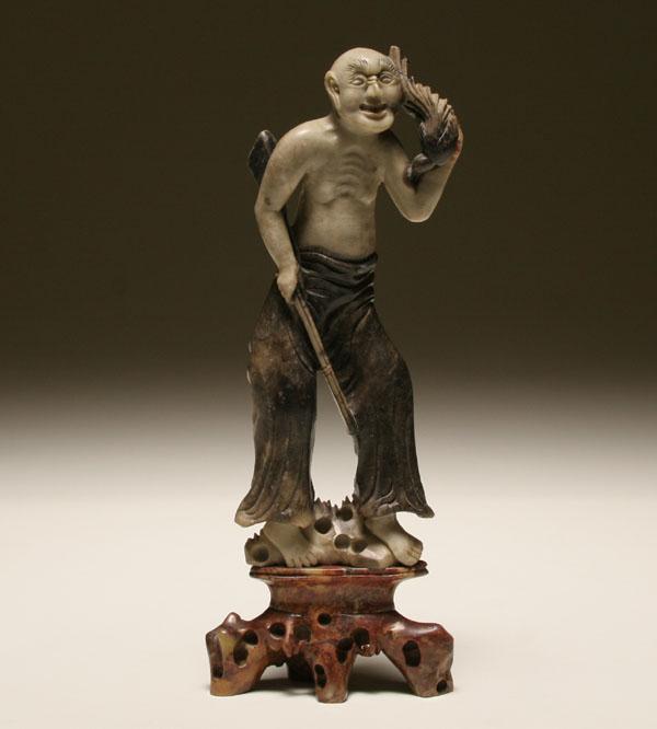 Chinese soapstone figure of a hunter 50bd5