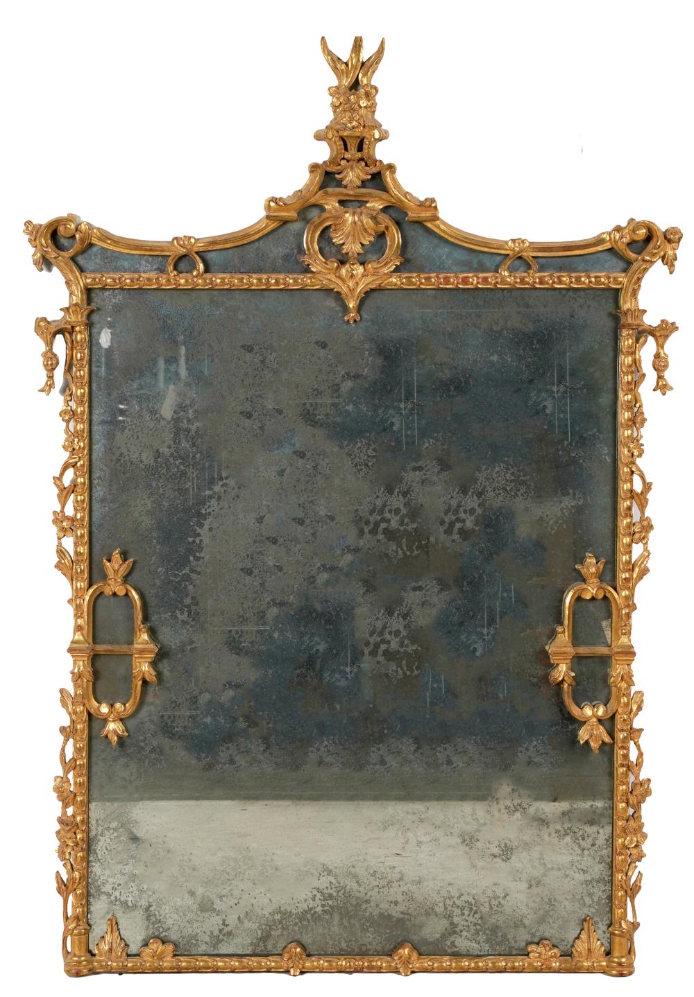 CARVED GILTWOOD WALL MIRRORmodern  32766d