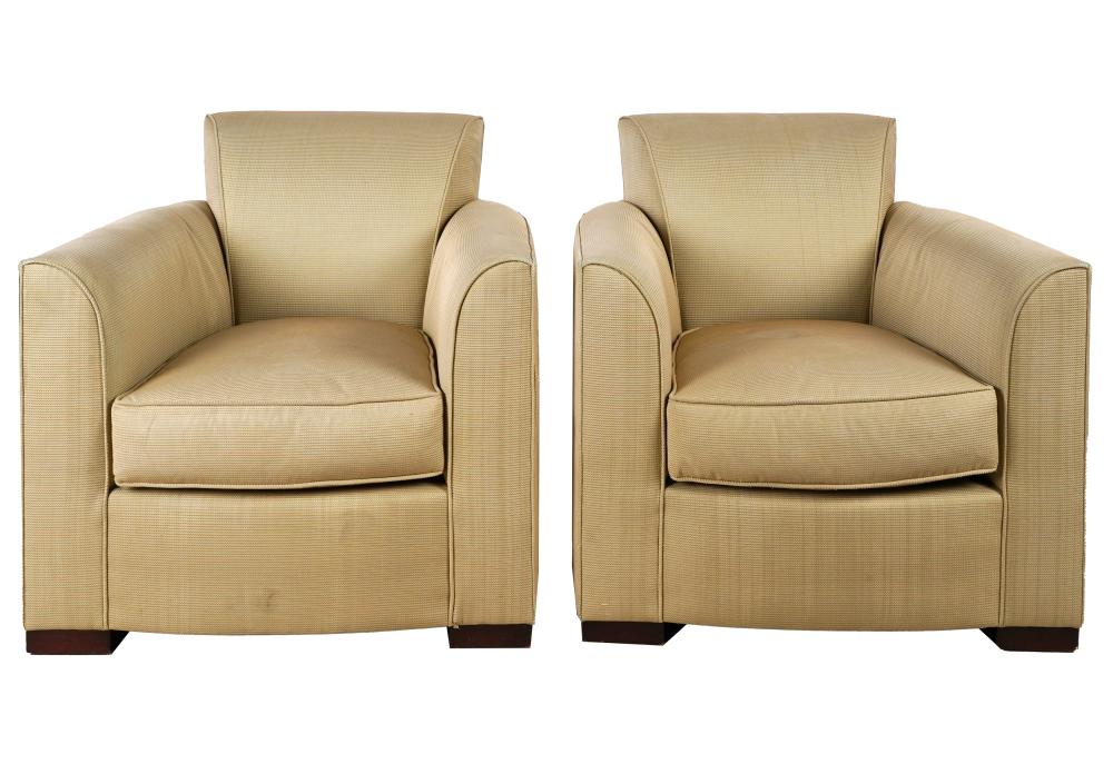 PAIR OF DONGHIA CLUB CHAIRSeach