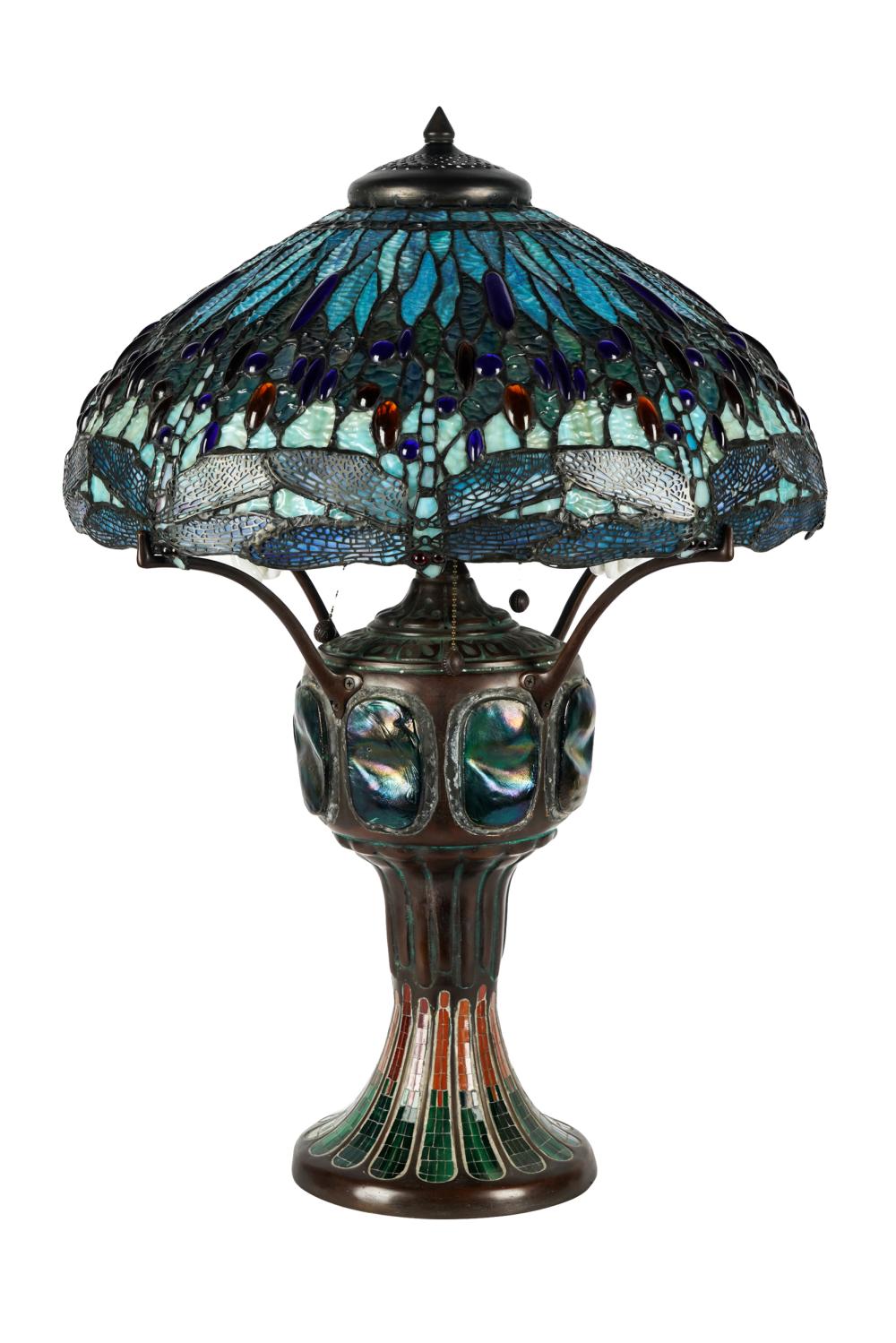 DALE TIFFANY-STYLE DRAGONFLY TABLE