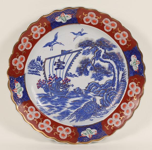 Japanese Imari porcelain charger with