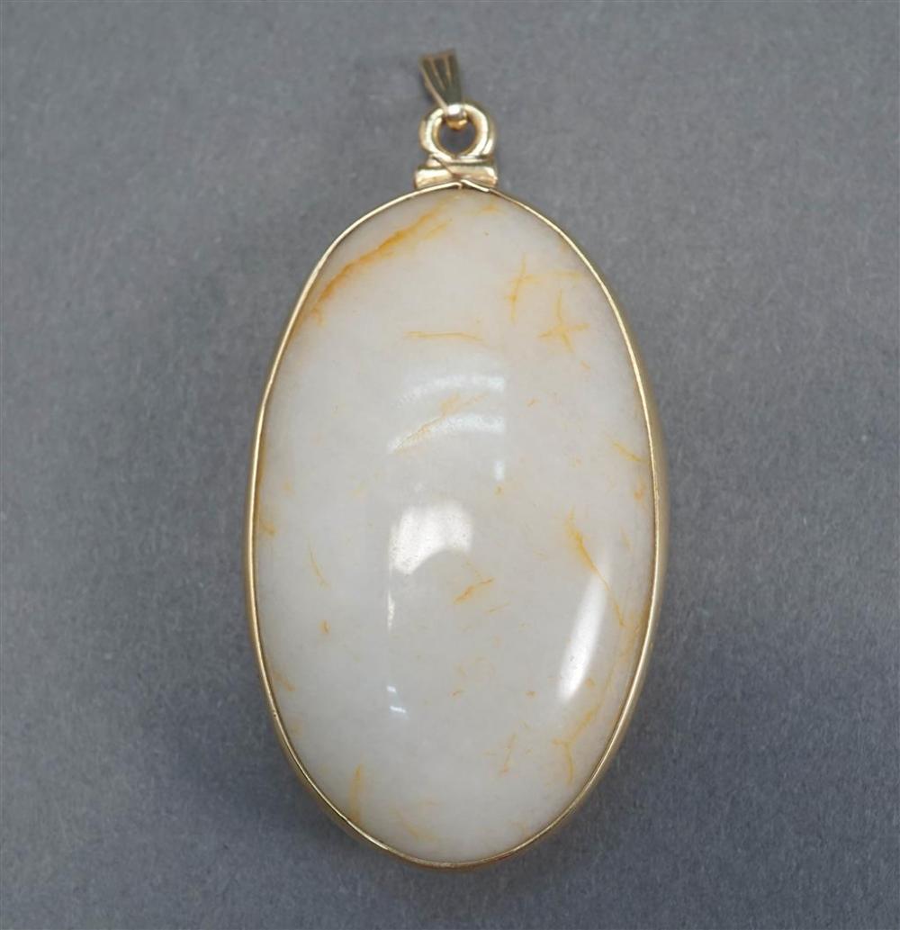 14 KARAT YELLOW GOLD MOUNTED HARDSTONE 3276dd