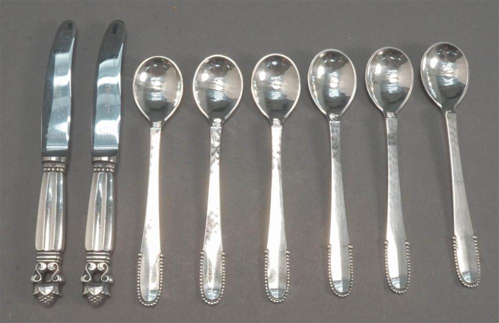 SET OF SIX GEORG JENSEN BEADED  32770b