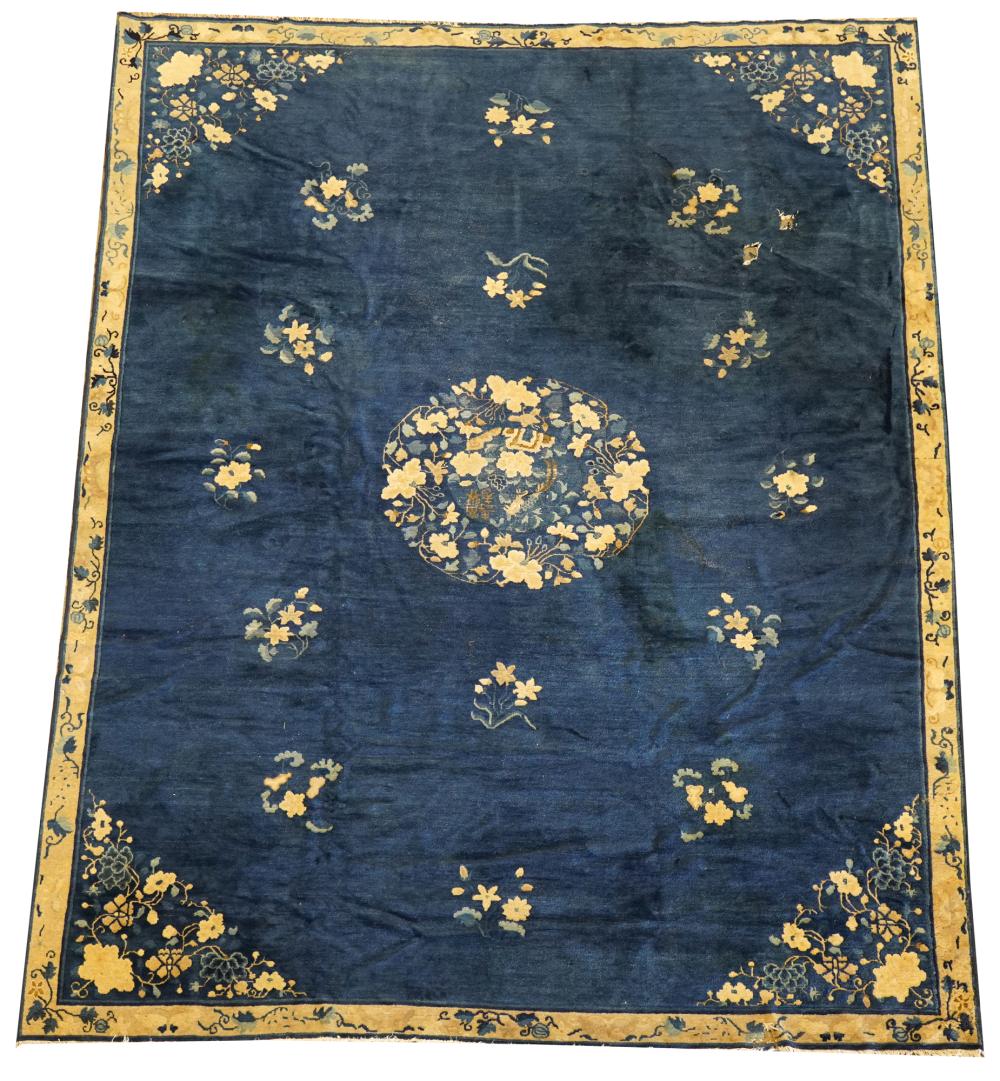 BLUE CHINESE RUGwool on cotton;