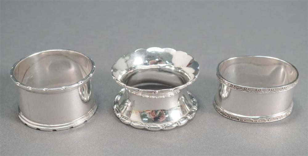 GROUP OF THREE ENGLISH STERLING 32773f