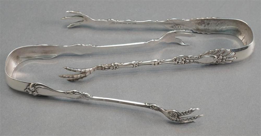 TWO WHITING STERLING SILVER CLAW-FORM