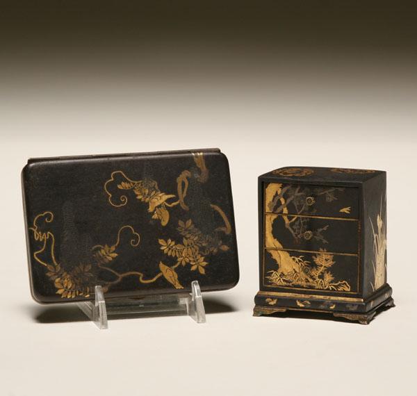 Japanese damascene metal compact and