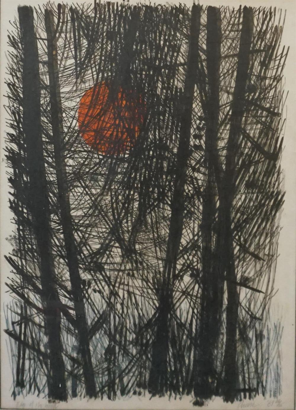 CHEESE, EDGE OF THE WOOD, LITHOGRAPH,