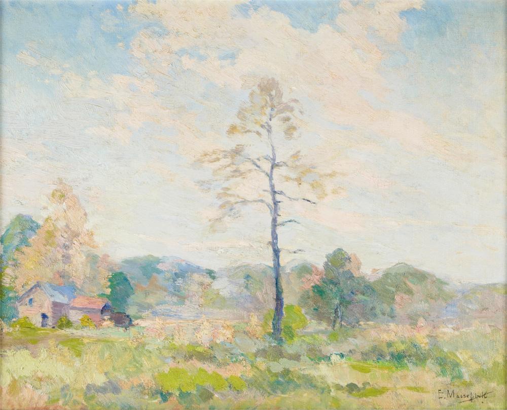 E. MASSELINK: LANDSCAPE WITH TREEoil