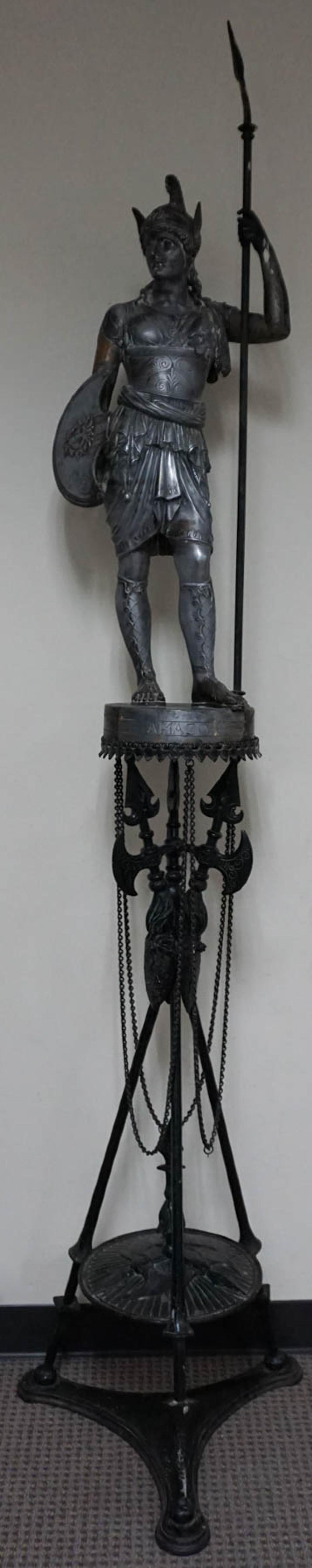 CAST IRON SCULPTURE OF AMAZON ON 3277ff