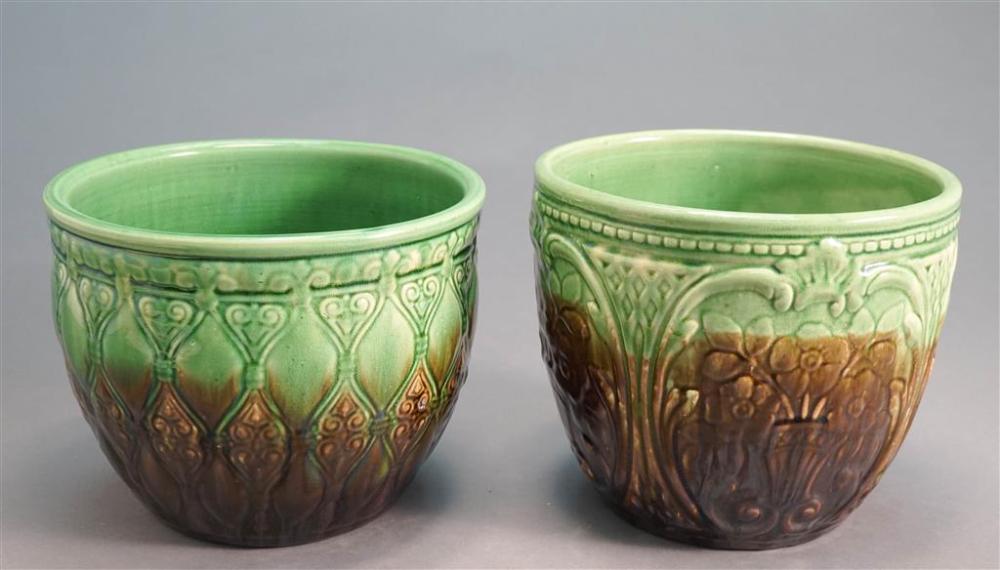 PAIR OF AMERICAN GREEN AND BROWN