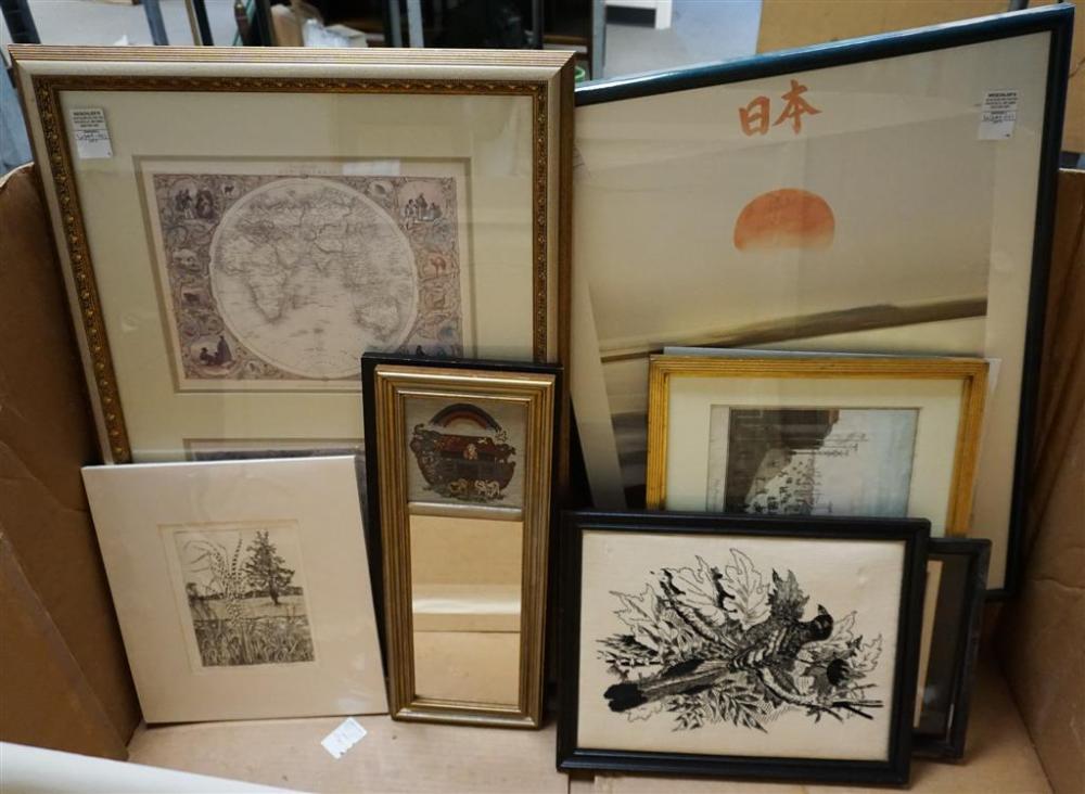 NINE ASSORTED WORKS OF ARTNine