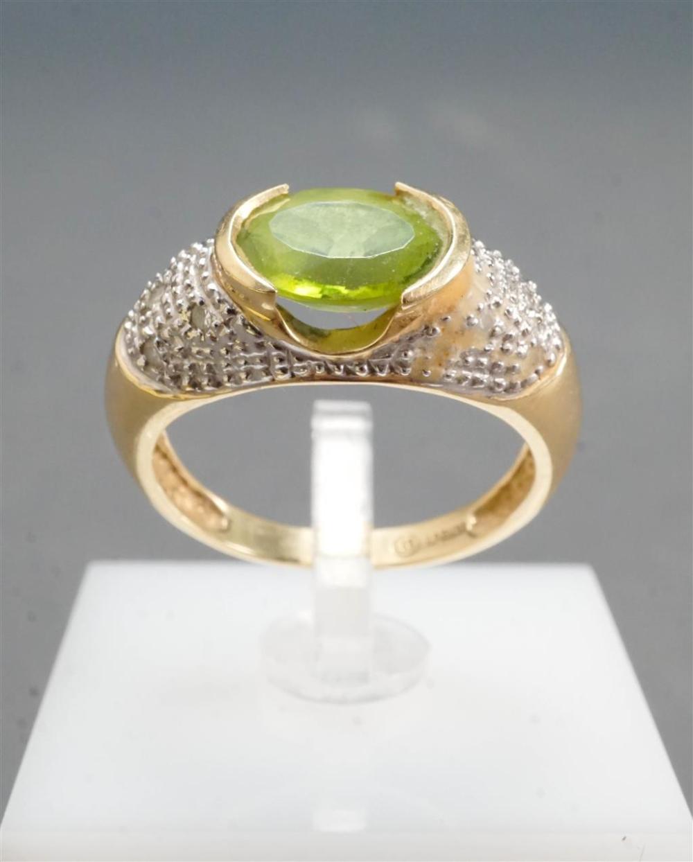 14 KARAT YELLOW GOLD PERIDOT AND 3278e6