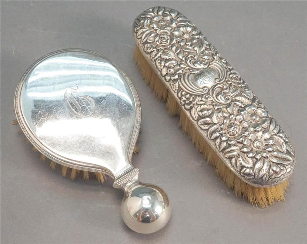 TWO AMERICAN STERLING MOUNTED BRUSHES  327924