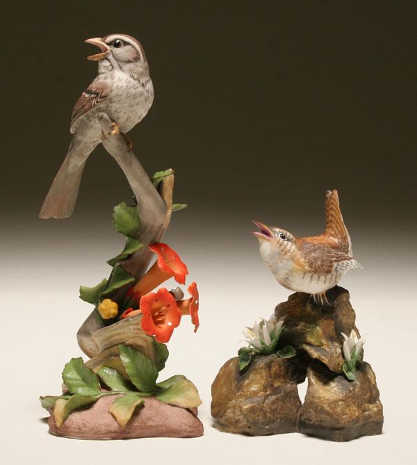 Boehm porcelain figures; hand painted