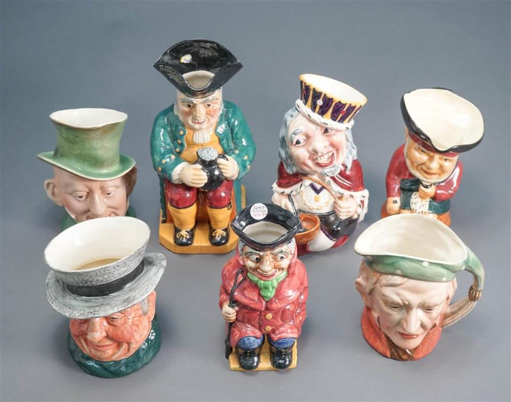 GROUP WITH SEVEN STAFFORDSHIRE