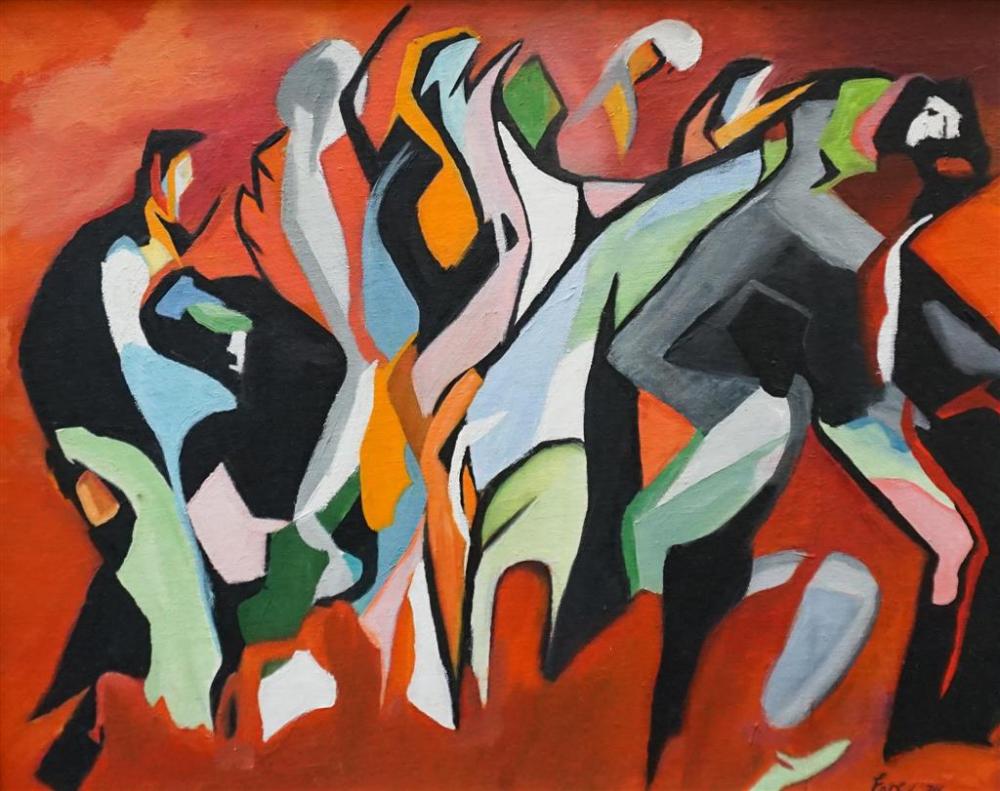 20TH CENTURY SCHOOL, ABSTRACT DANCERS,