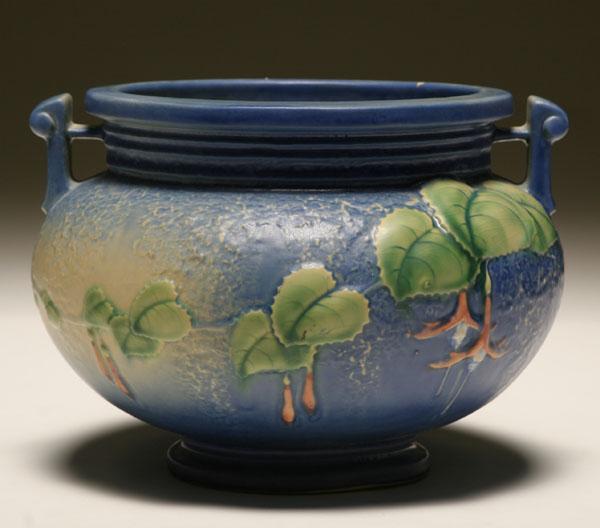 Roseville blue art pottery jardiniere 50c44