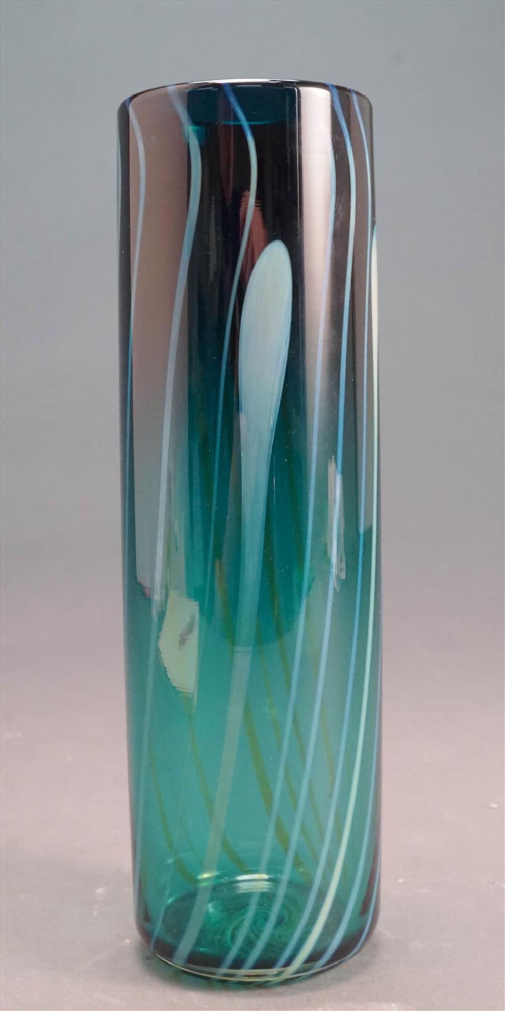 HENRY LEVINE GLASS STUDIO VASE,