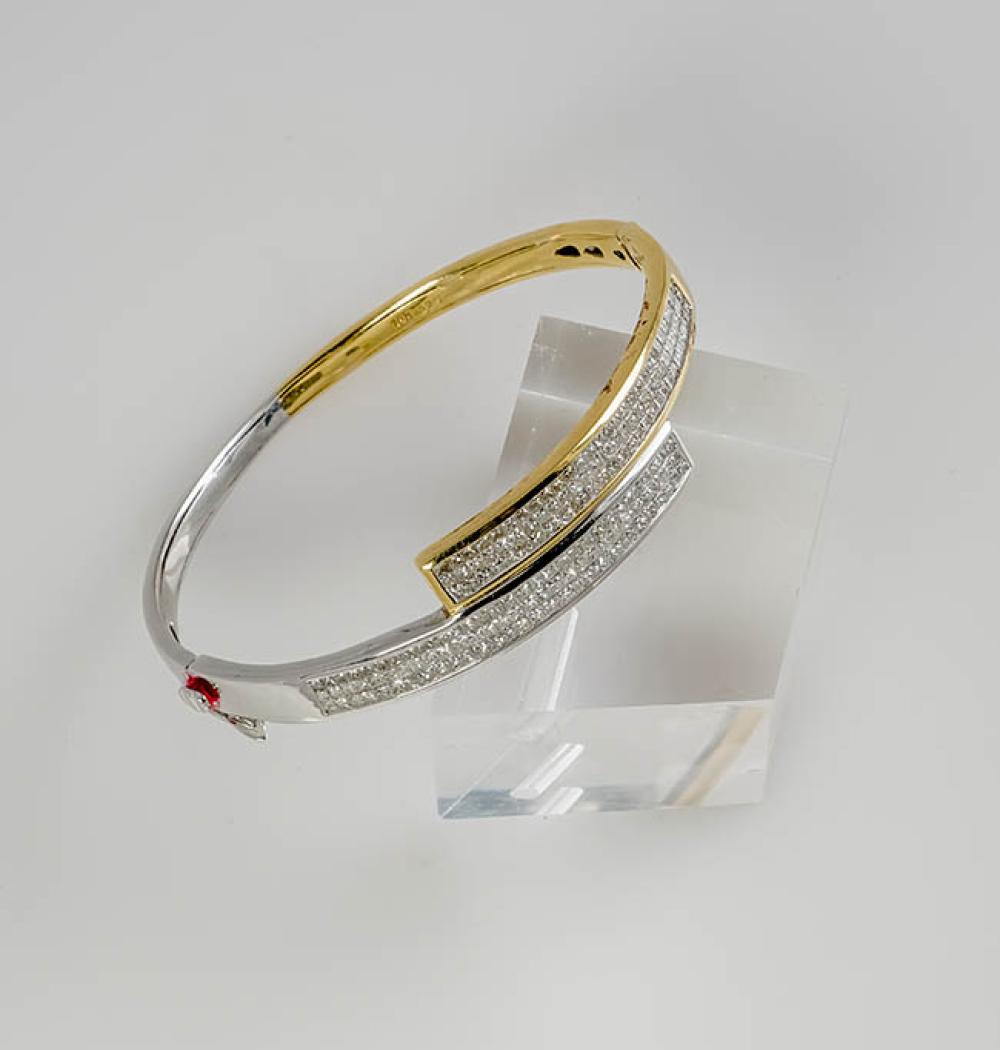 18-KARAT YELLOW-GOLD, WHITE-GOLD