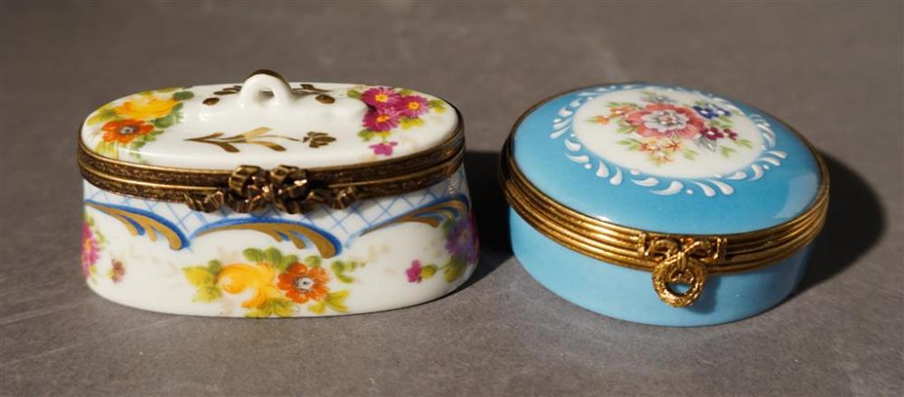 TWO LIMOGES TYPE FRENCH POLYCHROME 327c57
