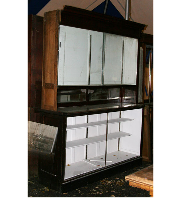 Drug store counter display cabinet