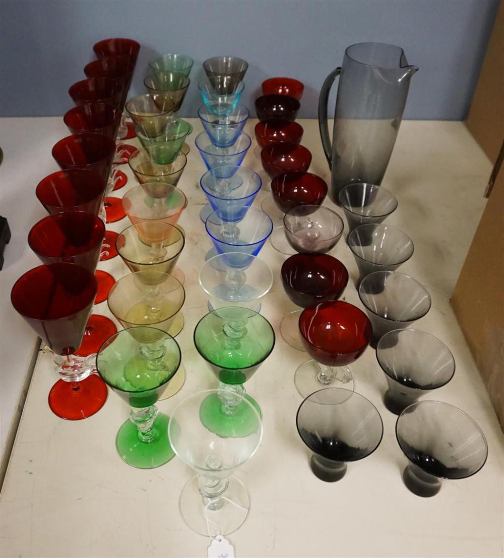 COLLECTION WITH ASSORTED COLORED GLASS