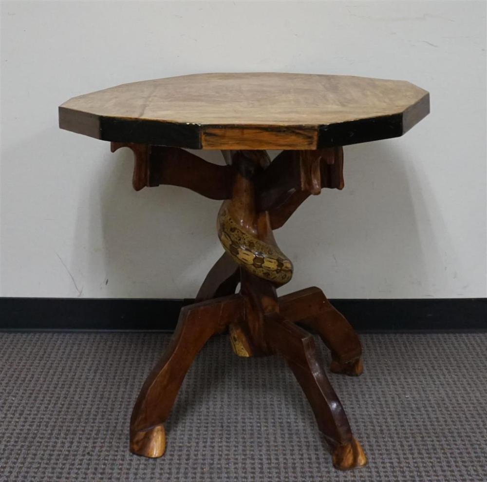 MIXED FRUITWOOD SNAKE TABLE  327cbd