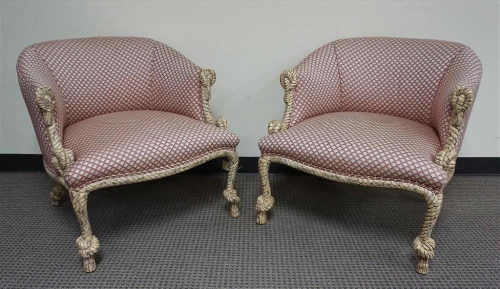 PAIR OF ERWIN-LAMBETH CREAM PAINTED